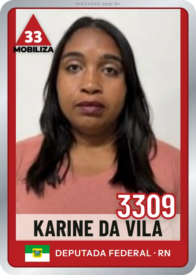 Carta de Karine da Vila, número 3309, Mobiliza