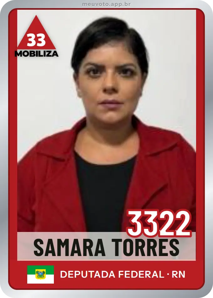 Carta de Samara Torres, número 3322, Mobiliza