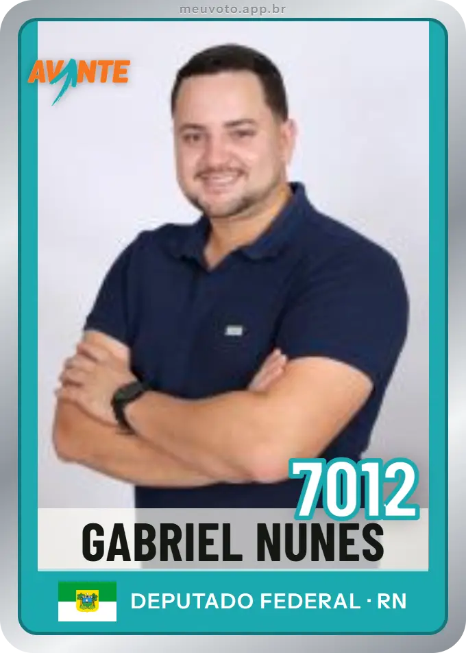 Carta de Gabriel Nunes, número 7012, Avante