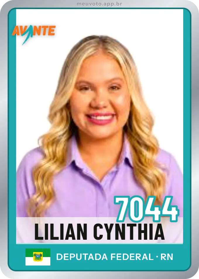 Carta de Lilian Cynthia, número 7044, Avante