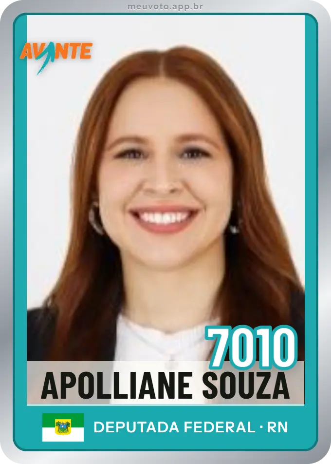 Carta de Apolliane Souza, número 7010, Avante