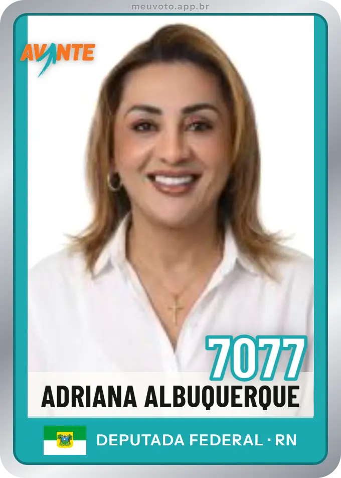 Carta de Adriana Albuquerque, número 7077, Avante