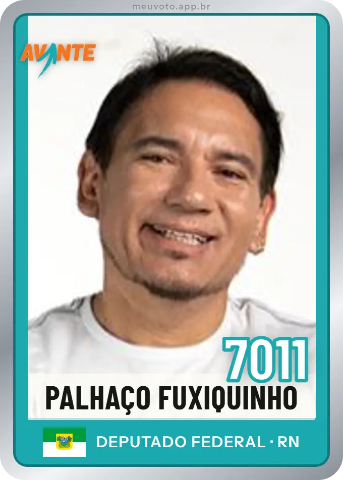 Carta de Palhaço Fuxiquinho, número 7011, Avante