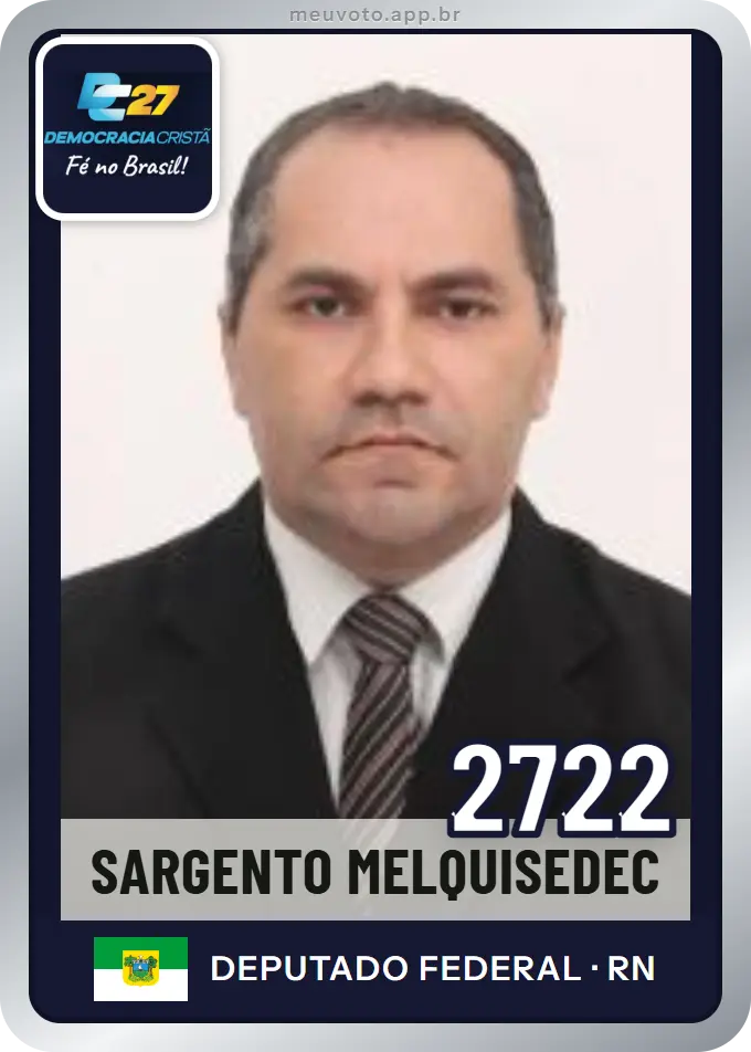 Carta de Sargento Melquisedec, número 2722, DC