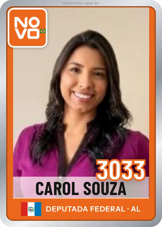 Carta de Carol Souza, número 3033, Novo