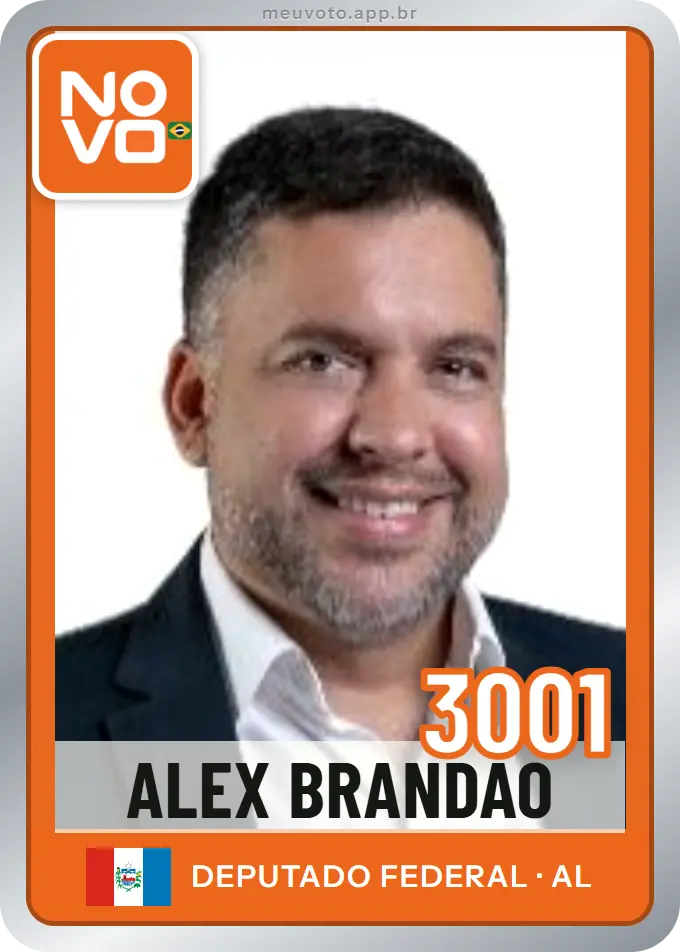Carta de Alex Brandão, número 3001, Novo