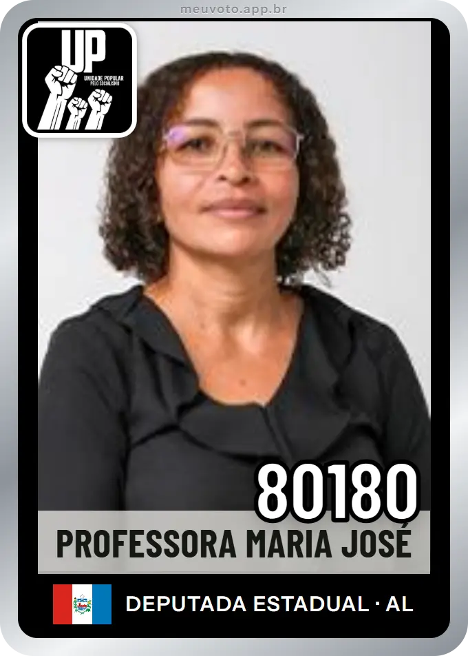 Carta de Professora Maria José, número 80180, UP