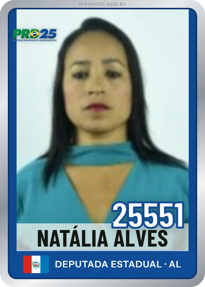 Carta de Natália Alves, número 25551, PRD
