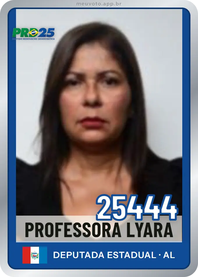 Carta de Professora Lyara, número 25444, PRD