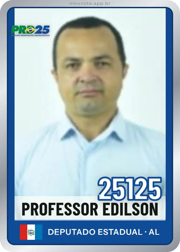 Carta de Professor Edilson, número 25125, PRD