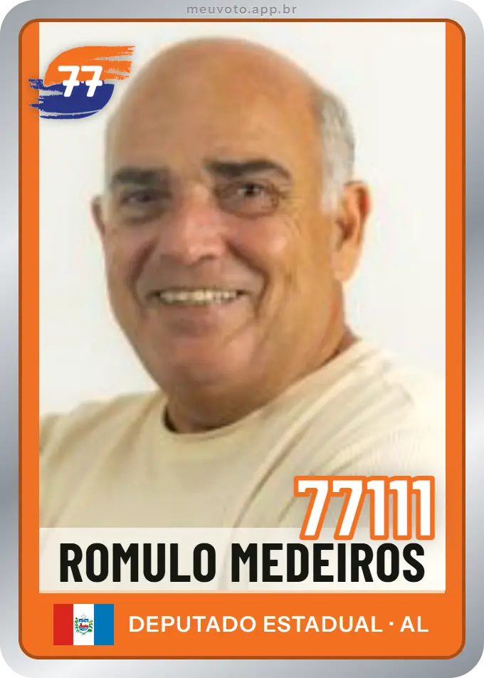 Carta de Romulo Medeiros, número 77111, Solidariedade
