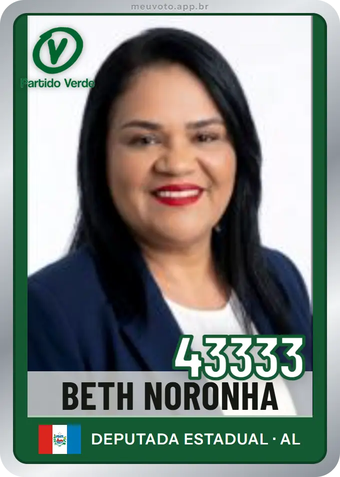 Carta de Beth Noronha, número 43333, PV