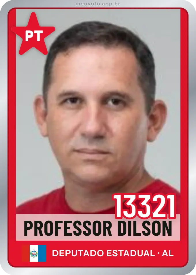 Carta de Professor Dilson, número 13321, PT