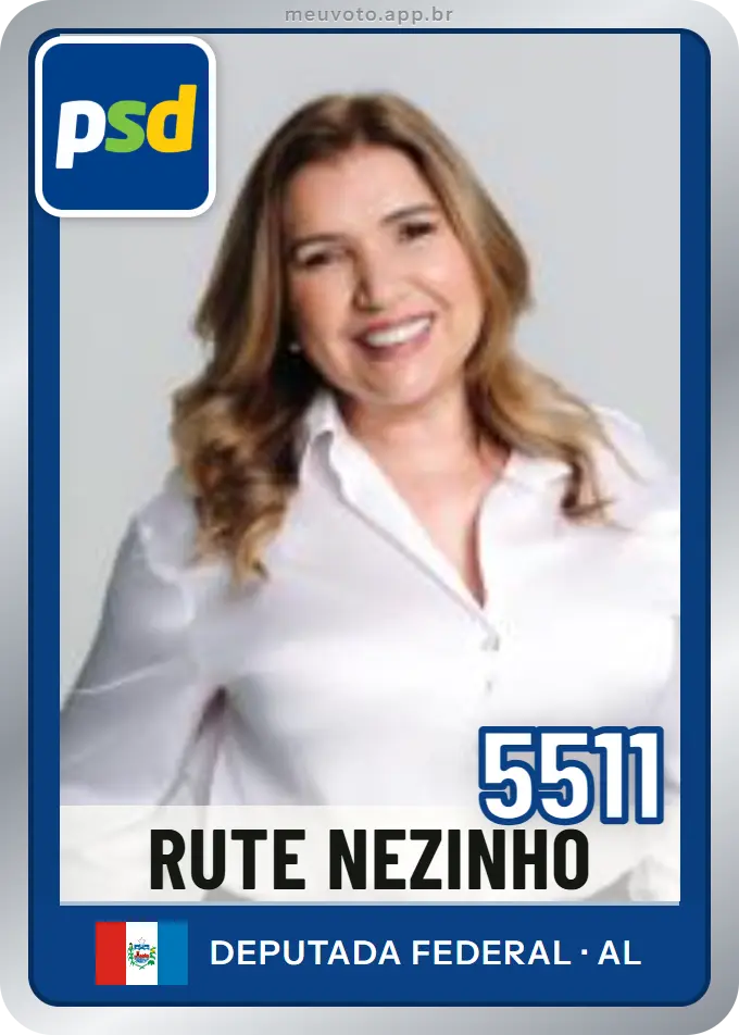 Carta de Rute Nezinho, número 5511, PSD