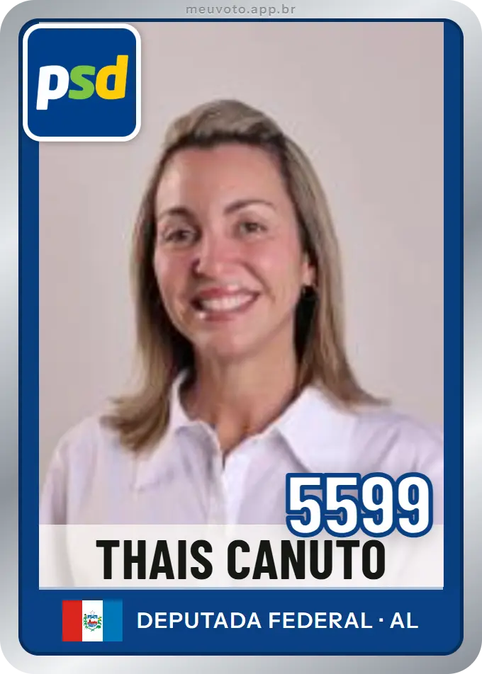 Carta de Thais Canuto, número 5599, PSD