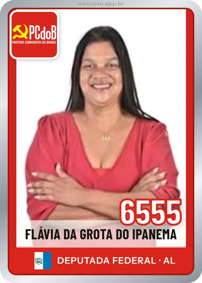 Carta de Flávia da Grota do Ipanema, número 6555, PCdoB