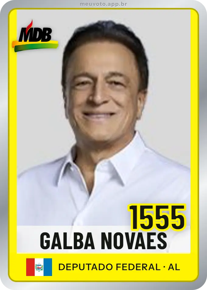 Carta de Galba Novaes, número 1555, MDB