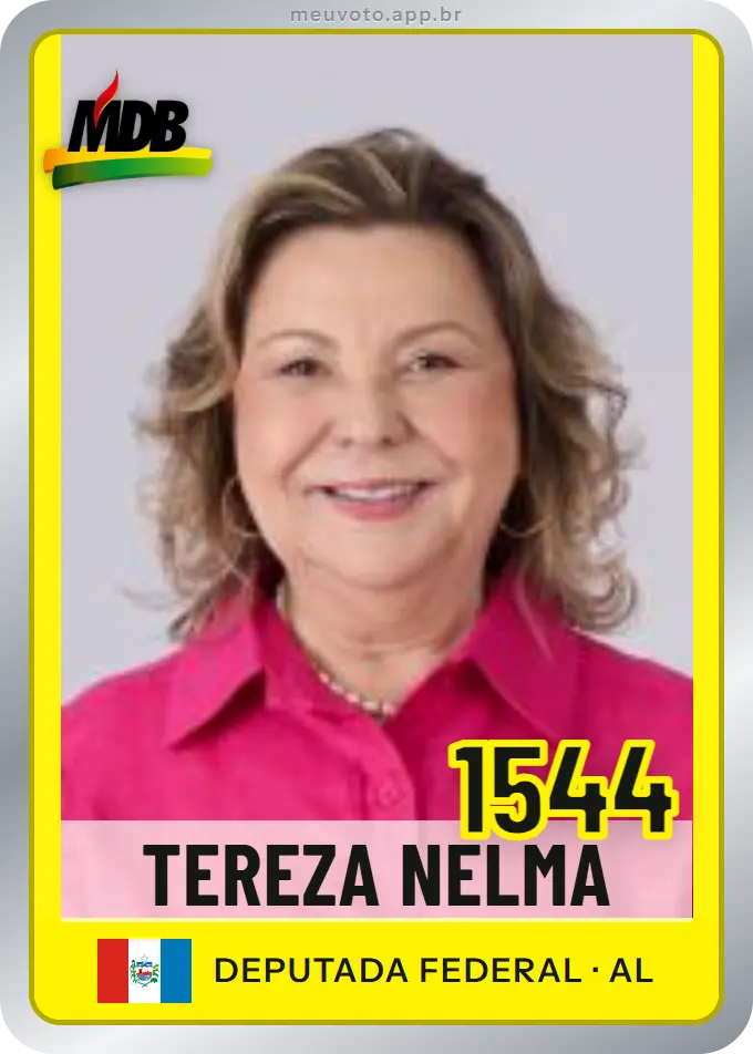 Carta de Tereza Nelma, número 1544, MDB