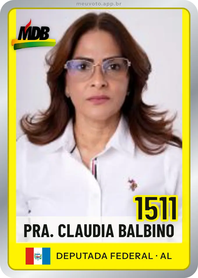 Carta de Pra. Claudia Balbino, número 1511, MDB