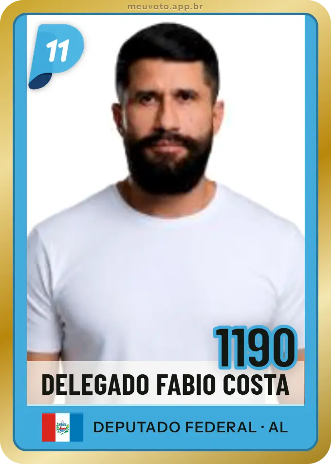 Carta de Delegado Fabio Costa, número 1190, PP