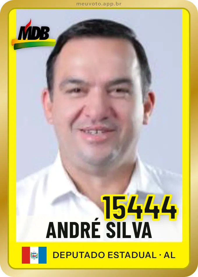 Carta de André Silva, número 15444, MDB