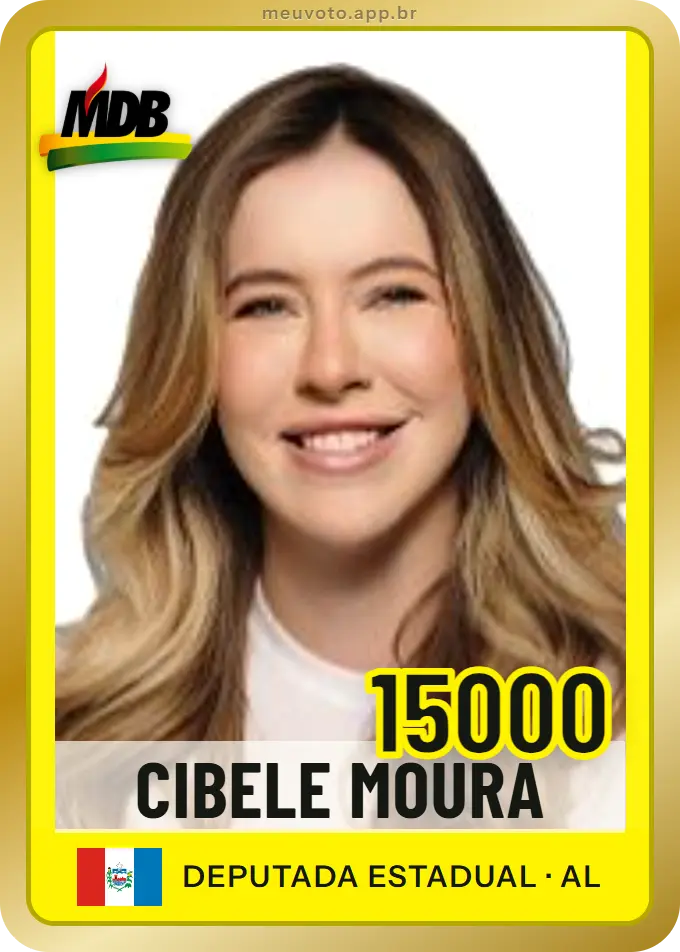 Carta de Cibele Moura, número 15000, MDB
