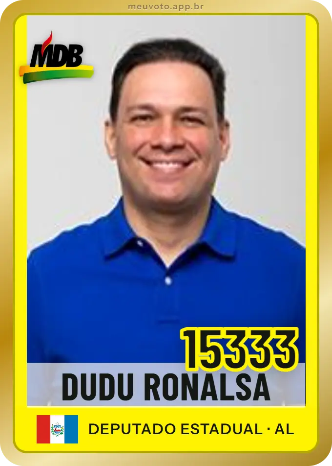 Carta de Dudu Ronalsa, número 15333, MDB