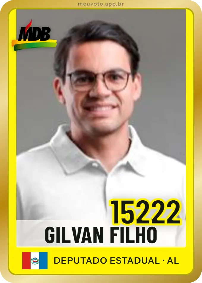 Carta de Gilvan Filho, número 15222, MDB