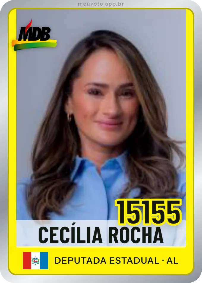 Carta de Cecília Rocha, número 15155, MDB