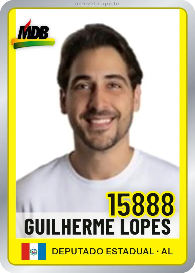 Carta de Guilherme Lopes, número 15888, MDB