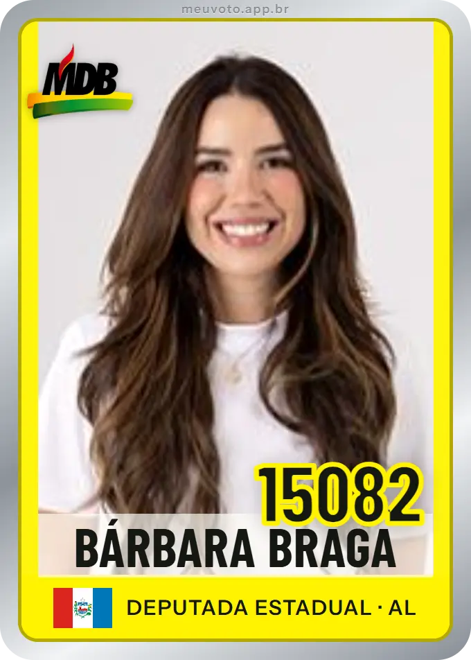 Carta de Bárbara Braga, número 15082, MDB