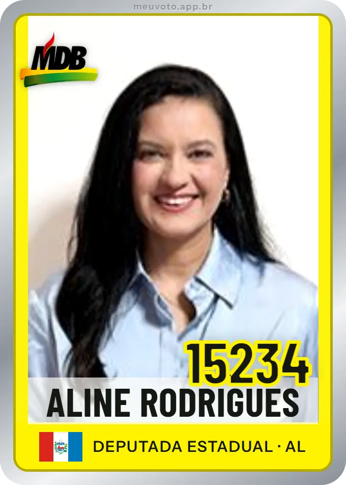 Carta de Aline Rodrigues, número 15234, MDB