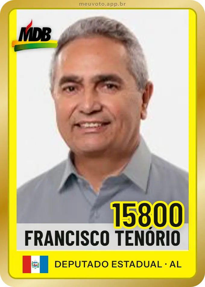 Carta de Francisco Tenório, número 15800, MDB
