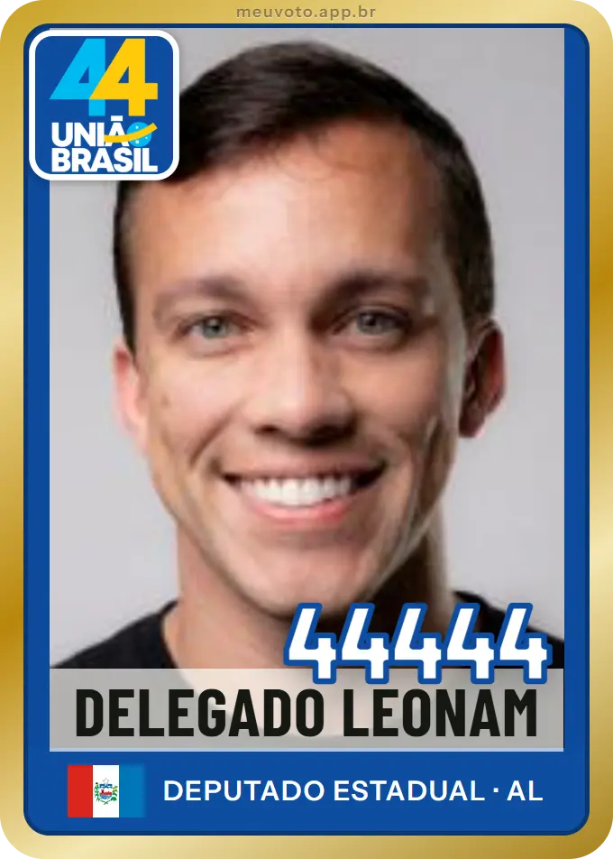 Carta de Delegado Leonam, número 44444, União