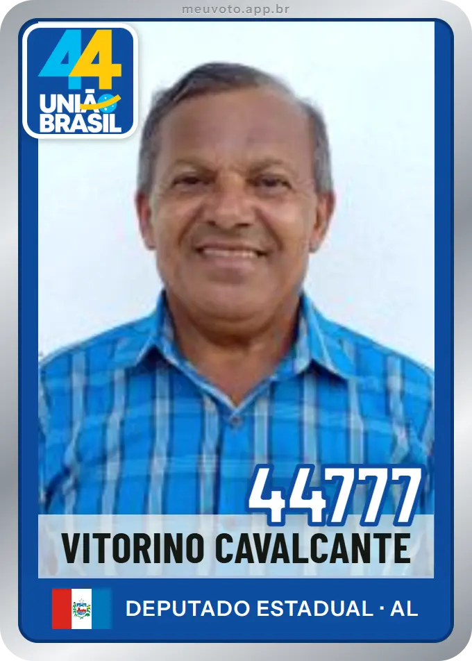 Carta de Vitorino Cavalcante, número 44777, União