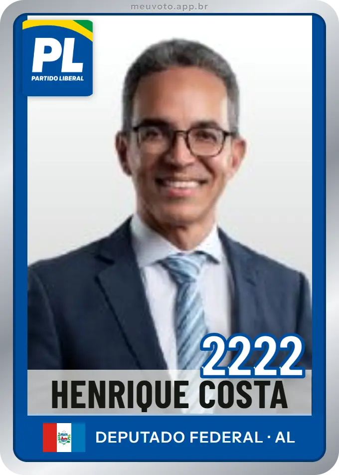 Carta de Henrique Costa, número 2222, PL