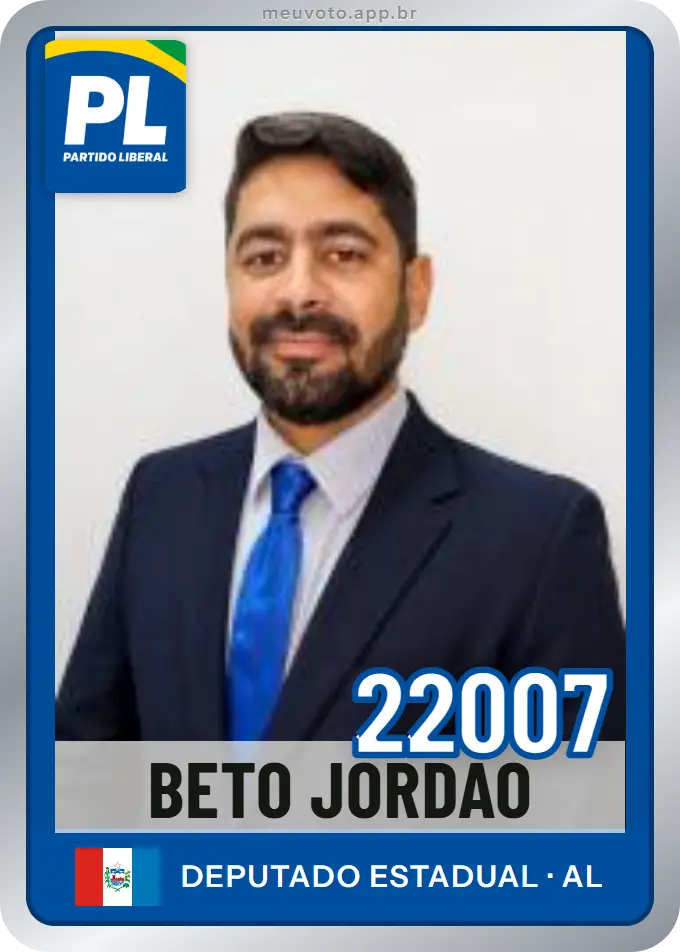 Carta de Beto Jordão, número 22007, PL