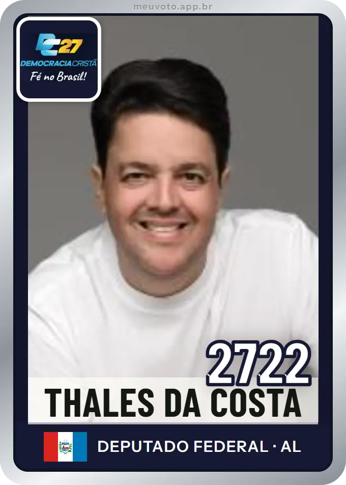 Carta de Thales da Costa, número 2722, DC