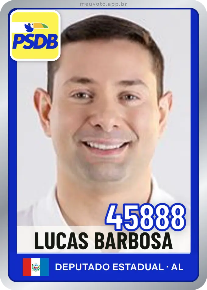 Carta de Lucas Barbosa, número 45888, PSDB