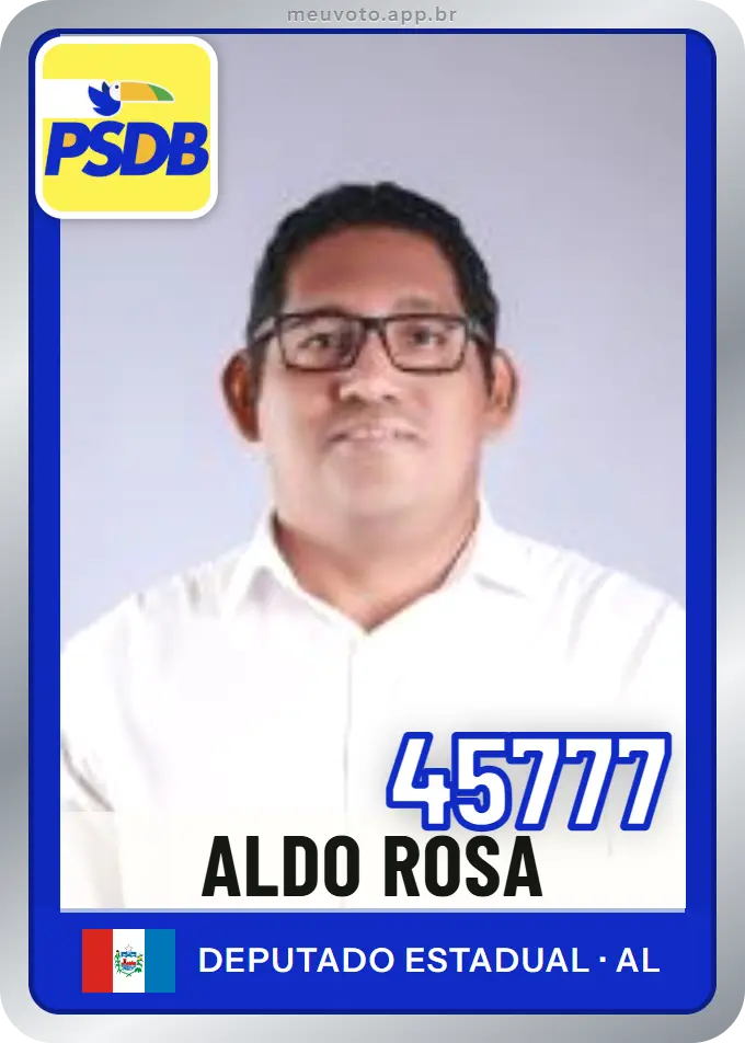 Carta de Aldo Rosa, número 45777, PSDB