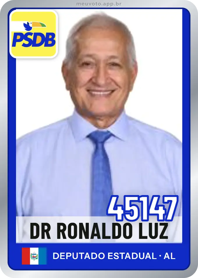 Carta de Dr Ronaldo Luz, número 45147, PSDB