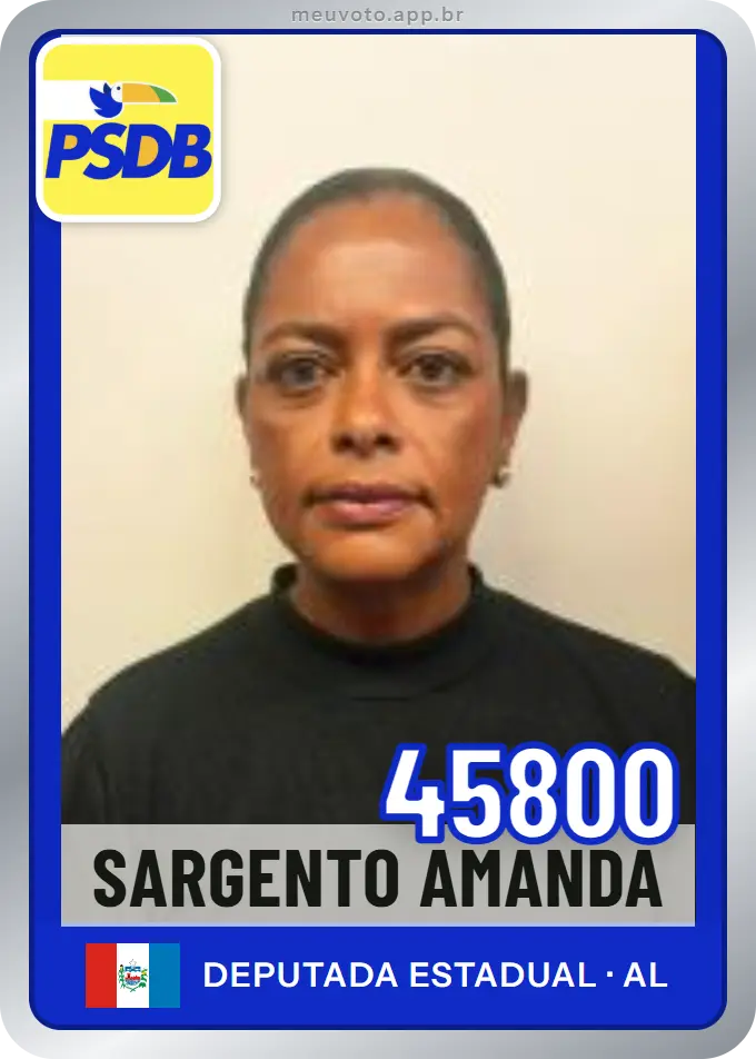 Carta de Sargento Amanda, número 45800, PSDB