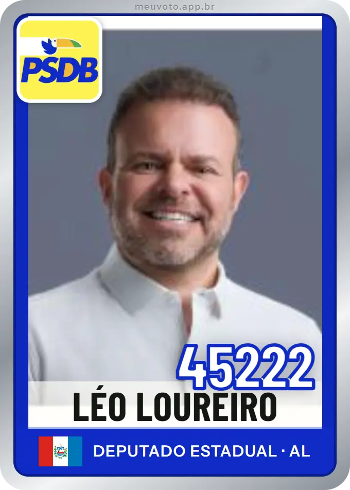 Carta de Léo Loureiro, número 45222, PSDB