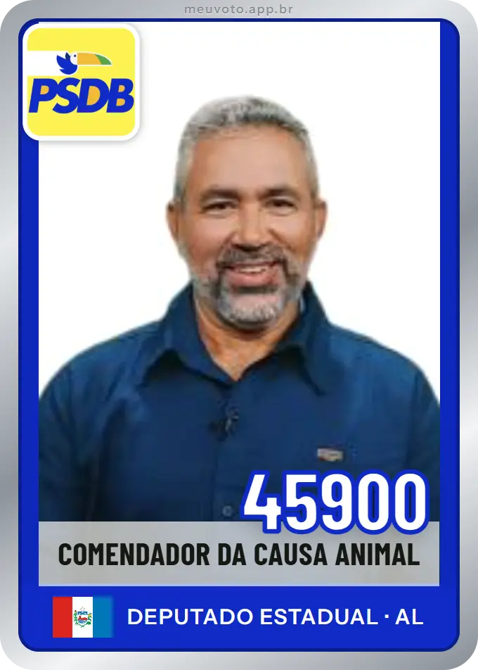 Carta de Comendador da Causa Animal, número 45900, PSDB