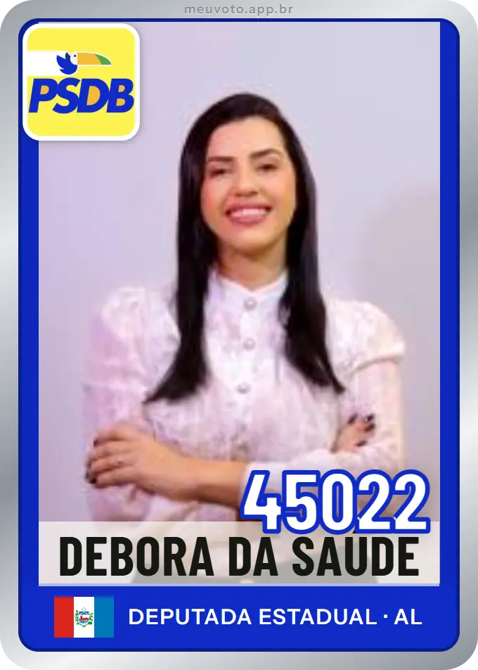 Carta de Debora da Saúde, número 45022, PSDB