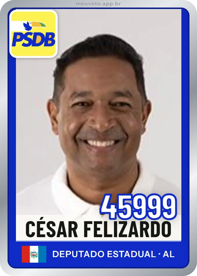 Carta de César Felizardo, número 45999, PSDB