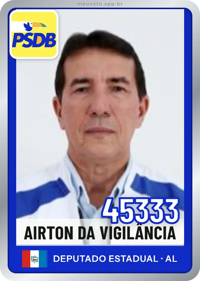 Carta de Airton da Vigilância, número 45333, PSDB