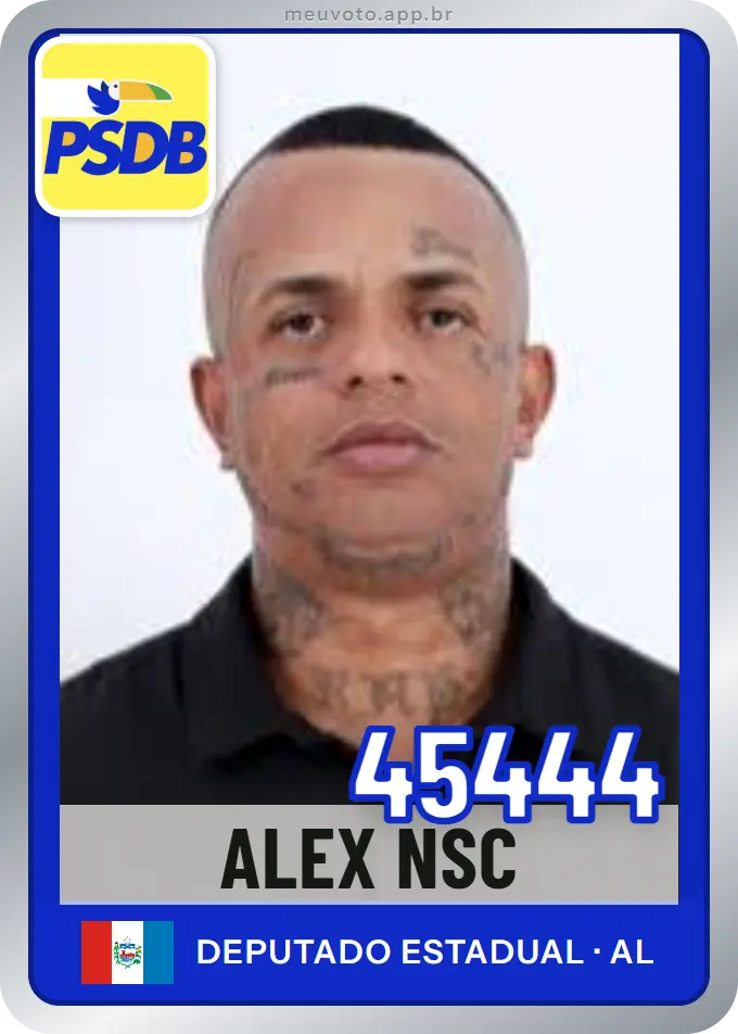 Carta de Alex Nsc, número 45444, PSDB