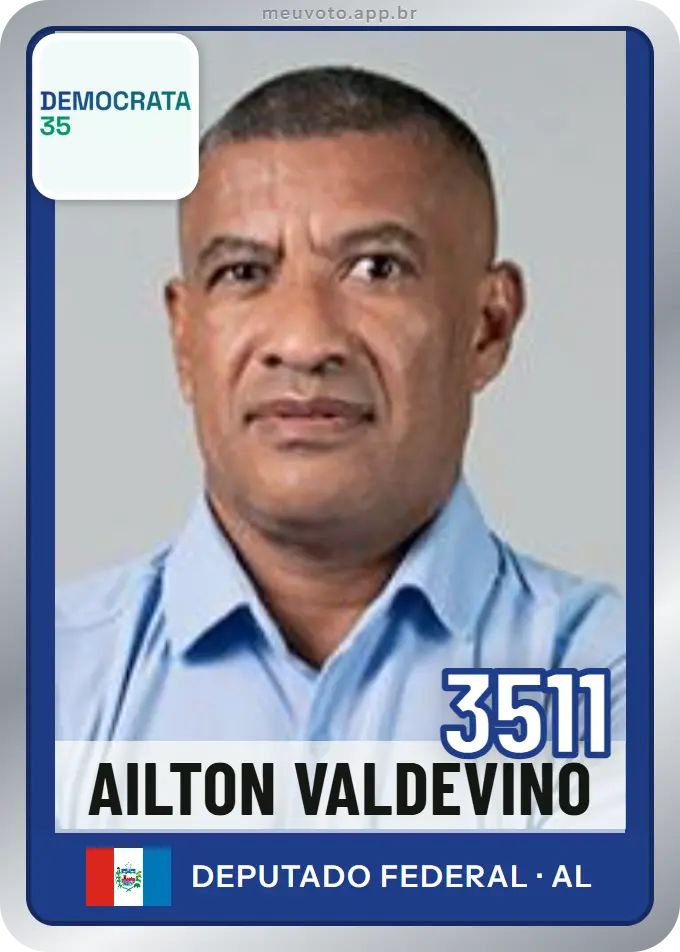 Carta de Ailton Valdevino, número 3511, Democrata
