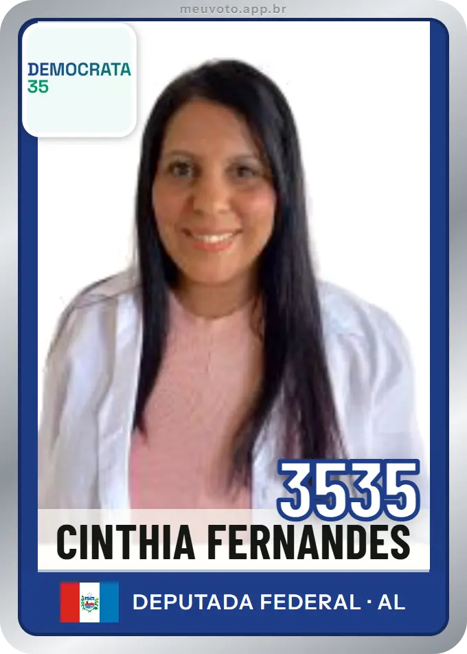 Carta de Cinthia Fernandes, número 3535, Democrata